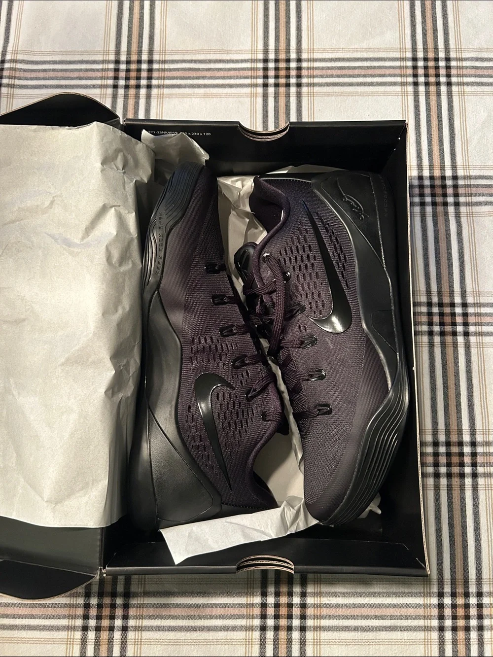Nike Kobe 9 Elite Low EM TB P Black IH5095-002 size 13 VNDS